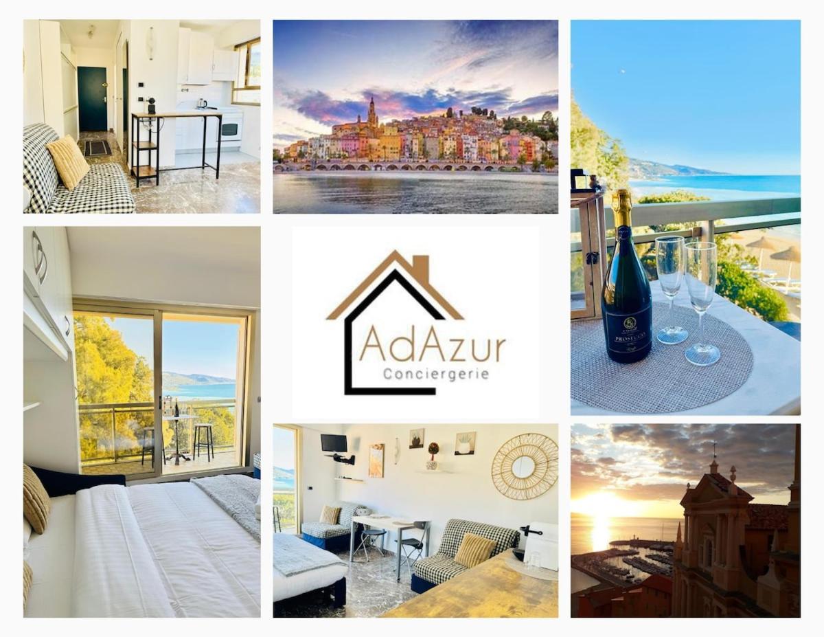 Berkeley, Studio, Terrasse, Vue Mer, Parking, Clim * Menton